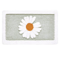 Tapis de bain sans glissement de marguerite tapis de bain épaissi pour la salle de bain absorbant de salle de bain ultra douce tapis tapis de chevet en microfibre moelleux